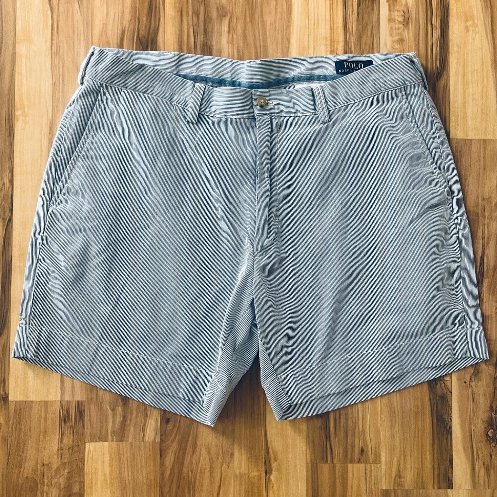 Polo Ralph Lauren Seersucker Shorts, Size 36, Classic Fit